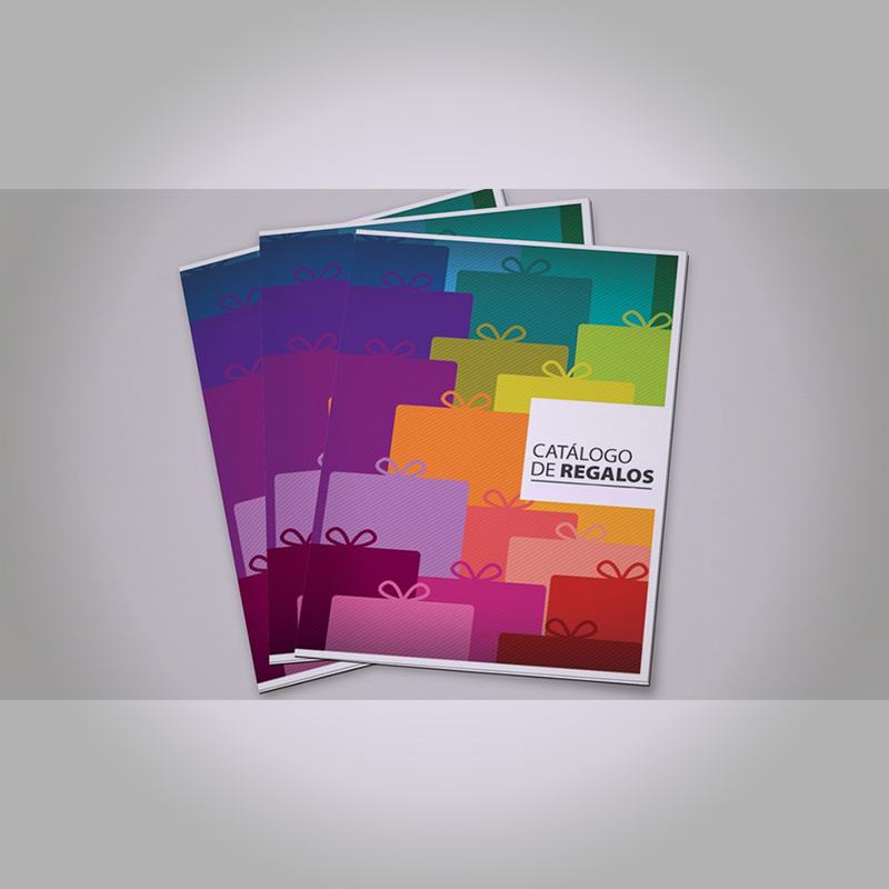 Catálogo con portada de color