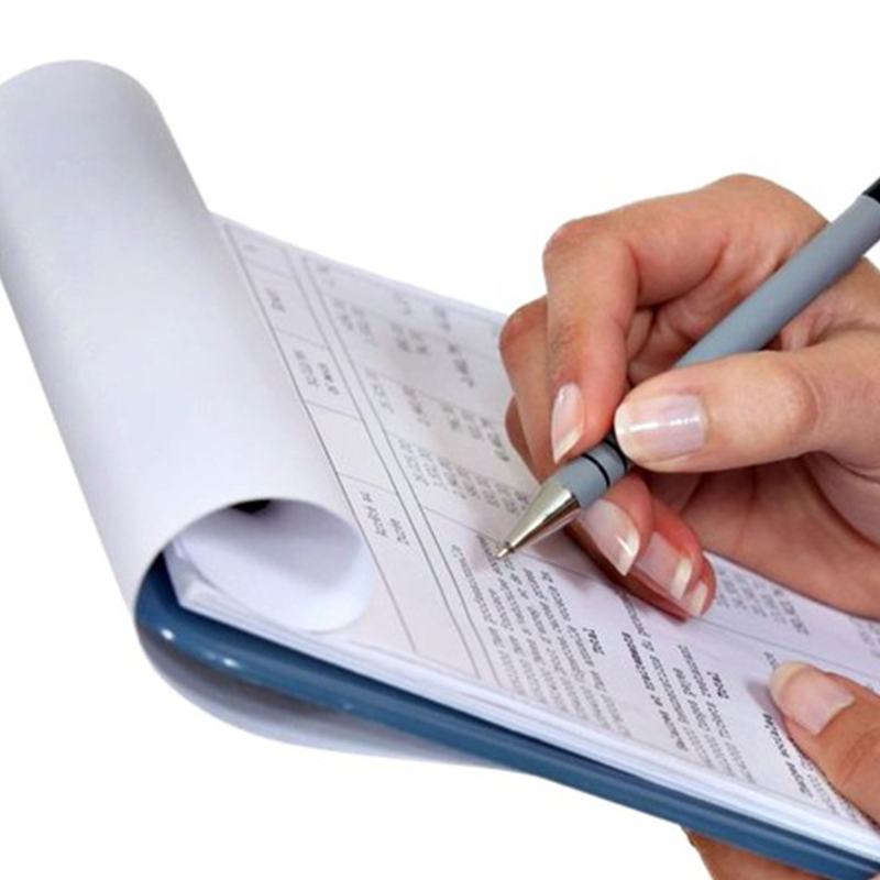Formulario de encuesta en un block