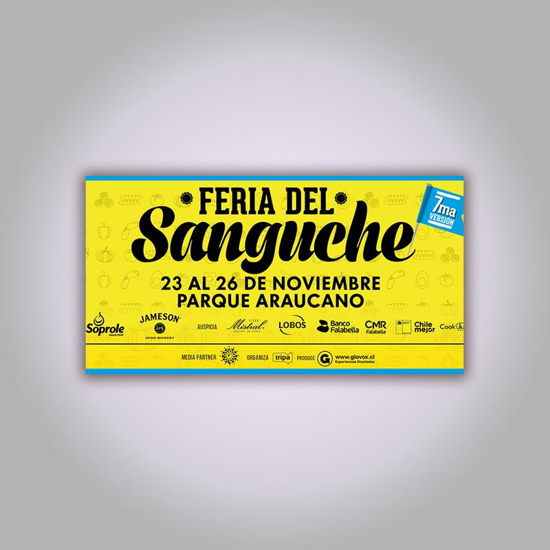 Entrada impresa para feria
