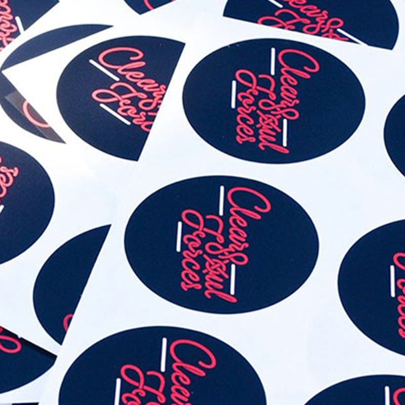 Plancha de stickers circulares