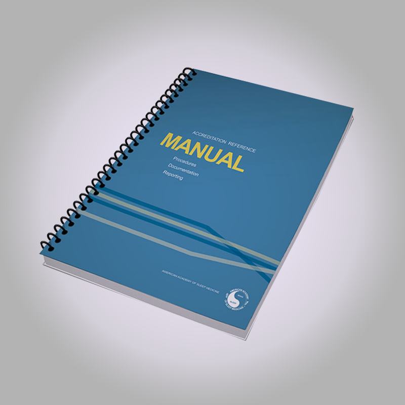 Manual anillado con portada azul
