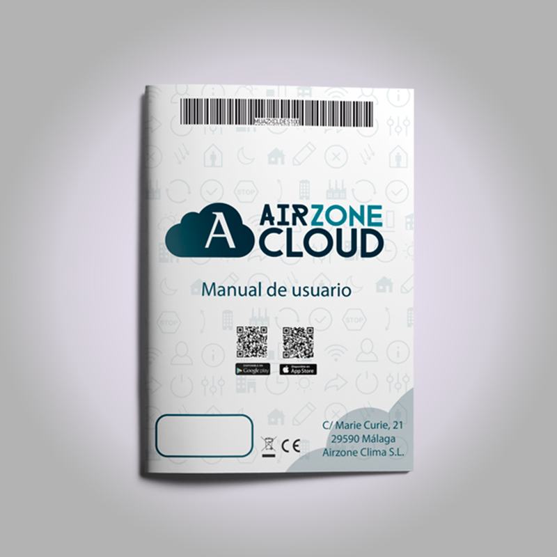 Manual de usuario con código QR en la portada
