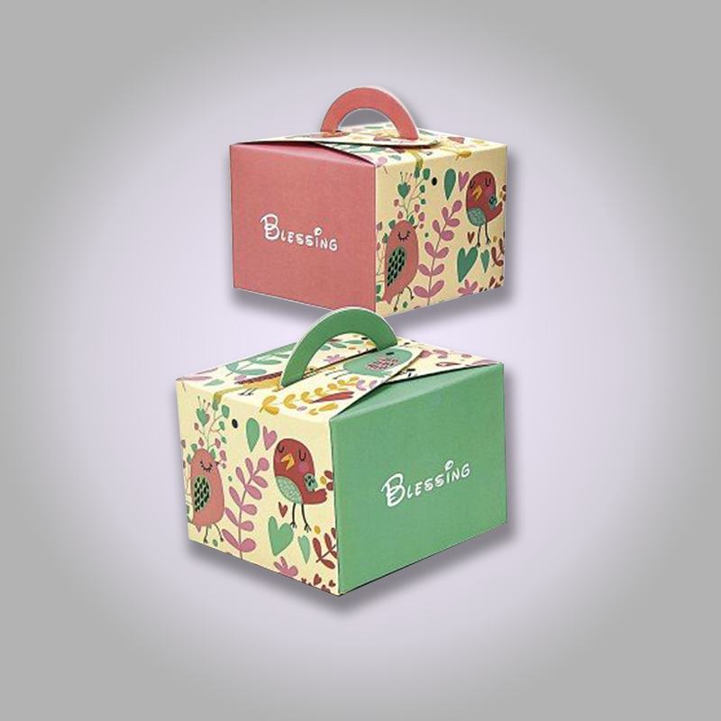 Estuches pequeños con asa y tapa floral
